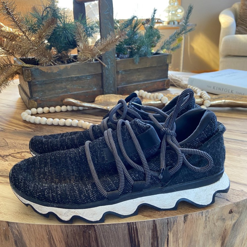 sorel sneaker shoes heathered black sz 8.5